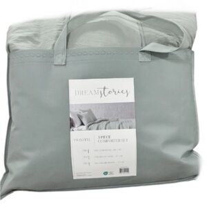 Dream Stories Matcha Green Twin/Twin XL Comforter Set New 3 Pieces 68”x90”